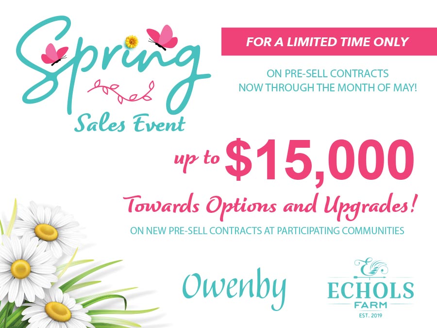 This Spring, Get a Fresh Start with Windsong! Spring Sales Event